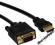 KABEL HDMI - VGA M-M 1,5m - IZOLACJA W OPLOCIE