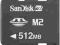Karta Pamięci SanDisk M2 512 MB ! Najtaniej !!!