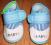 Dwie pary bucików dla niemowląt chrzest