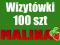 Wizytówki dwustronne 100szt 350g Łódź EXPRESSS