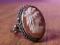 Przedwojenny pierścionek - srebro kamea sardonyks