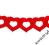 GIRLANDA SERCA CZERWONE WALENTYNKI WESELE PARTY 4m