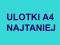 ULOTKI NAJTANIEJ A4 5000szt SUPER EXPRESS 1-2DNI