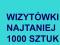 WIZYTÓWKI 1000SZT 350GR SZTYWNE+FOLIA HIT CENOWY