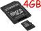 4GB microSD HC+adapter SD Kingston micro sdhc Lodz