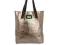 Torebka River Island metallic shopper skóra 100%