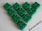LEGO DUPLO zestaw klocków 2x2 zielone 10szt bdb