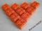 LEGO DUPLO zestaw klocków 2x2 pomarańcz 10szt bdb+
