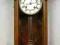 Piękny orzechowy biedermeier - zegar wiszący.