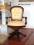 krzesło fotel obrotowy lity MAHOŃ Dostawa GRATIS