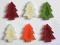 Boże Narodzenie - choinki filcowe 6 szt.