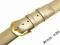 EXTRA Skórzany pasek do zegarka 14mm. ZŁOTY