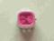 M05 - KOPERTA JELLY WATCH  KWADRATOWA RÓŻOWA