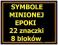 SYMBOLE MINIONEJ EPOKI - zestaw - 22 zn. + 8 bl.