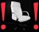 Ekskluzywny, elitarny fotel RICARDO biały FV,GW