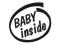BABY INSIDE - dziecko w aucie - NAKLEJKA naklejki
