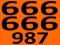 666-666-987 ## ORANGE GRATIS ## SZEŚĆ SZÓSTEK 987