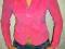 Sliczna marynarka M  fuxia roz sztruksowa OKAZJA!!