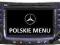 POLSKIE MENU COMAND MAPA MAPY MERCEDES w211 w219