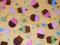 ROBERT KAUFMAN BUTTER CUPCAKES AND SWEETS YARDAGE