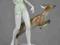 UNIKAT Figura Rosenthal Biegaczka z sarną 30cm