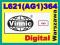 VINNIC AG1 L621 LR60 SR621W RW320 364 Bateria 1,5V