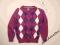 ___ ZARA ___ uroczy sweterek ROMBY CUDO 116