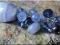 Chalcedon, perły, kryształki...in blue