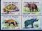 URUGWAJ - Zwierzęta prehistoryczne -1998- (4-blok)