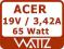 ACER - FIRMOWY ZASILACZ - 19V 3,42A - GW 12 - FVAT