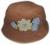 BROEL__CUDOWNY sztruksowy kapelusik 53cm