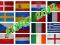 Flagi EURO 2012 - ZESTAW FLAG 150x90 cm FLAGA