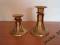 Stylowo-mosiężne świeczniki - 2szt- Okazja!!!