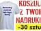 Koszulki z własnym nadrukiem 30 szt. t-shirt+logo