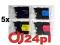5 x BROTHER LC985 LC-985 DCP J125 J315W MFC J265W