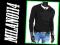 OD MILANO114 SWETER CZARNY W SEREK wx011 - L