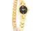 Bulova 97S92 Złoty Diamenty Czarny Subtelny GW24M