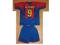 KOMPLET PIŁKARSKI FC BARCELONA KLUIVERT nr 9 S / M