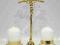 Komplet kolędowy lichtarzyk krzyżyk Papieski złoto