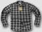 Wrangler BLACK check shirt MODNA KRATA NEW L
