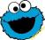 COOKIE MONSTER - naklejka / sticker 10cm (tunning)