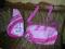 Super zestaw plecak różowy i torba na basen motyl