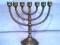 Piękna, stara menora rzeźbiona - siedmioramienna.