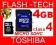 4GB TOSHIBA karta 4 GB micro SDHC class 4+SD ada