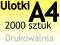 ULOTKI A4 2000 szt składane na trzy, Dwustronne !!