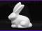 Zając styropianowy siedzący 8cm  zajączek