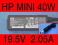 B ORYGINALNY HP MINI 2.05A 40W fv gwr w-wa 4.0*1.7