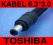 B KABEL WTYK KONCÓWKA TOSHIBA 6.3x3.0 z rzepem ORG