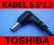 B KABEL WTYK KONCÓWKA TOSHIBA 5.5x2.5 z rzepem ORG