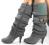 italy sexy ~ grey super modne kozaki skarpeta ~ 40 italy sexy ~ grey super modne kozaki skarpeta ~ 40
